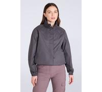 Mountain Warehouse Pakka Womens Waterproof Packable Jacket - Foldaway Hood Jacket, Ladies Coat, Lightweight Rain Jacket - For Spring Summer, Walking, Travelling Grey Women's Size 8