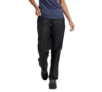 Mountain Warehouse Pakka Womens Waterproof Over Trousers - Packaway Bag, Breathable Rain Pants, Hook & Loop Ankle Opening Ladies Rainwear - Spring Summer, Outdoors Black Women's Size 24