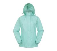 Mountain Warehouse Pakka Womens Waterproof Packable Jacket - Foldaway Hood Jacket, Ladies Coat, Lightweight Rain Jacket - For Spring Summer, Walking, Travelling Mint - Unicorn Women's Size 10