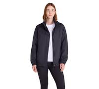 Mountain Warehouse Pakka Womens Waterproof Packable Jacket - Foldaway Hood Jacket, Ladies Coat, Lightweight Rain Jacket - For Spring Summer, Walking, Travelling Black Women's Size 16