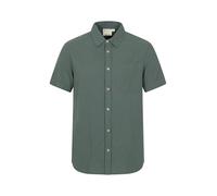 Mountain Warehouse Palm Mens Textured Short Sleeve Shirt - Lightweight & Breathable Top, Casual & All-Day Wear - Spring Summer Camping, Outdoors, Travelling, Walking Green 2XL