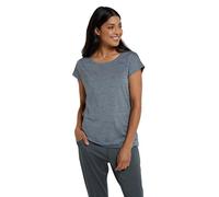 Mountain Warehouse Panna II Womens UV Loose T-Shirt - Relaxed Bit with Iso Cool Fabric, Activewear - Best for Spring Summer Running, Cycling, Outdoors, Hiking & Walking Grey Women's Size 16