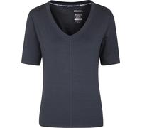 Mountain Warehouse Panna Womens V-Neck T-Shirt - Black - Black - Size: 4