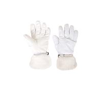Mountain Warehouse Parallax Womens Waterproof Ski Gloves - Waterproof, Breathable, Faux Fur, Fleece Lining mitts - Best for Winter, Outdoors, Skiing, Winter Sports White M