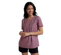 Mountain Warehouse Paris Embroidered Womens Top Dusky Purple Women's Size 12