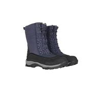 Mountain Warehouse Park Mens Snow Boots - Snowproof Winter Shoes, Water Repellent, Sherpa Lined, High Traction Outsole - Footwear for Camping, Walking in Cold Weather Navy Adult Shoe Size 9