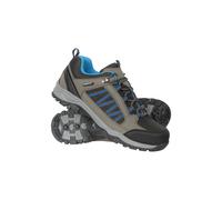 Mountain Warehouse Path Mens Walking Shoes - Waterproof Gym Shoes, Breathable Running Shoes, Mesh Lining with High Traction Sole Hiking Boots - for Stability & Grip Dark Grey Adult Shoe Size 7
