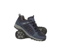 Mountain Warehouse Path Mens Walking Shoes - Waterproof Gym Shoes, Breathable Running Shoes, Mesh Lining with High Traction Sole Hiking Boots - for Stability & Grip Navy Adult Shoe Size 9
