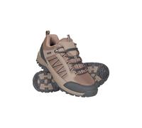 Mountain Warehouse Path Mens Walking Shoes - Waterproof Gym Shoes, Breathable Running Shoes, Mesh Lining with High Traction Sole Hiking Boots - for Stability & Grip Dark Beige Adult Shoe Size 9