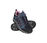 Mountain Warehouse Path Waterproof Womens Walking Shoes - Breathable Ladies Shoe, Mesh Lining, High Traction Sole Hiking Shoes - for Spring Summer, Trekking, Camping Navy Adult Shoe Size 6