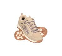 Mountain Warehouse Path Waterproof Womens Walking Shoes - Breathable Ladies Shoe, Mesh Lining, High Traction Sole Hiking Shoes - for Spring Summer, Trekking, Camping Taupe Adult Shoe Size 6