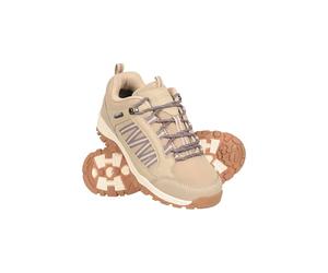 Mountain Warehouse Path Waterproof Womens Walking Shoes - Breathable Ladies Shoe, Mesh Lining, High Traction Sole Hiking Shoes - for Spring Summer, Trekking Taupe Adult Shoe Size 4