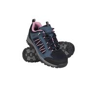 Mountain Warehouse 'Path' WoMens Walking Shoes Waterproof Breathable Cushioned Hiking Footwear Navy - Size UK 8