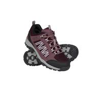 Mountain Warehouse Path Waterproof Womens Walking Shoes - Breathable Ladies Shoe, Mesh Lining, High Traction Sole Hiking Shoes - for Spring Summer, Trekking, Camping Purple Adult Shoe Size 9