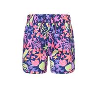 Mountain Warehouse Patterned Girls Boardshorts - Lightweight Swim Shorts with Adjustable Waist, Easy Care Bottoms - Spring Summer, Beach, Swimming, Pool Navy (01) Kids Size 3-4 Years