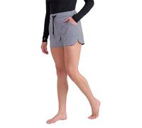 Mountain Warehouse Patterned Womens Board Shorts - Easy Care Ladies Swim Shorts, Adjustable Waist Beach Shorts, Lightweight Short Pants - for Surfing, Pool & Swimming Jet Black 14