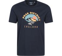 Mountain Warehouse Mens Regional Men Peak District Short Sleeve T-Shirt In Navy