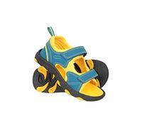 Mountain Warehouse Pebble Junior Sandals - Neoprene Lining Kids Shoes, Phylon, Removable Heel Strap, Hook & Loop Fitting Beach Shoes -For Travelling, Walking Teal Kids Shoe Size 8