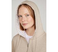 Mountain Warehouse 'penzance' Lightweight Breathable Casual Relaxed Zip Through Hoodie In Beige Beige 24