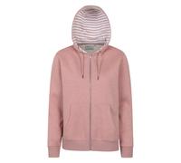 Mountain Warehouse Penzance Womens Zip-Through Hoodie - UV Protect Max Cotton-Polyester Blend Jumper with Full-Zip, Drawcord & Pockets - Spring, Summer & Outdoors Rust Women's Size 16
