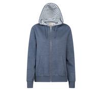 Mountain Warehouse Penzance Womens Zip-Through Hoodie - UV Protect Max Cotton-Polyester Blend Jumper with Full-Zip, Drawcord & Pockets - Spring, Summer & Outdoors Dark Blue 10