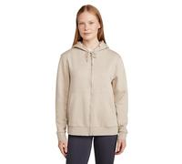Mountain Warehouse Penzance Womens Zip-Through Hoodie - UV Protect Max Cotton-Polyester Blend Jumper with Full-Zip, Drawcord & Pockets - Spring, Summer & Outdoors Beige Women's Size 20
