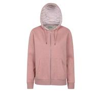 Mountain Warehouse Penzance Womens Zip-Through Hoodie - UV Protect Max Cotton-Polyester Blend Jumper with Full-Zip, Drawcord & Pockets - Spring, Summer & Outdoors Rust Women's Size 16