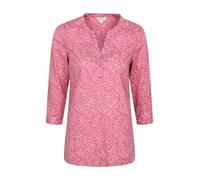 Mountain Warehouse Petra Printed Womens 3/4 Sleeve Shirt - Lightweight, Breathable & Relaxed Fit Cotton Tee Top - for Spring Summer, Outdoors, Holiday & Hiking Bright Pink (Printed) Women's Size 18
