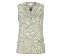 Mountain Warehouse Petra Womens Sleeveless Shirt - 100% Cotton Top, Floral Print Ladies Blouse, Lightweight Casual Shirt - for Spring Summer, Camping, Daily Use Light Khaki (Printed) 14