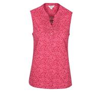 Mountain Warehouse Petra Womens Sleeveless Shirt - 100% Cotton Top, Lightweight Ladies Shirt, Breathable & Machine Washable Blouse - for Spring Summer & Travelling Red Women's Size 20