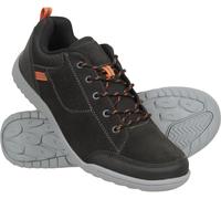 Mountain Warehouse Phantom II Mens Shoes - Cow Suede Upper Footwear, Mesh Lined, Breathable, Heel & Toe Bumpers - for Spring Summer, Walking, Hiking Dark Grey Adult Shoe Size 6