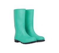 Mountain Warehouse Plain Kids Wellies - Waterproof, Soft Jersey Lined Wellington Boots, Gripped Sole, Boys & Girls - Spring Summer, Rain, School, Outdoors Dark Teal Kids Shoe Size 11