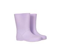 Mountain Warehouse Plain Kids Wellies - Waterproof, Soft Jersey Lined Wellington Boots, Gripped Sole, Boys & Girls - Spring Summer, Rain, School, Outdoors Lilac Kids Shoe Size 9