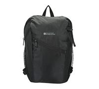 Mountain Warehouse Pluto 10L Backpack - Compact Day Ruckpack, Waterproof, Bottle Pocket, Adjustable Shoulder Straps - All Season Camping, Hiking, Outdoors, Travel Black One Size
