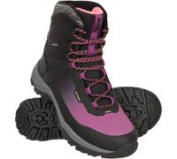 Mountain Warehouse Polar Womens Ultra Ice Grip Boots - IceLock Outsole, Synthetic Upper, IsoTherm, IsoDry - Best for Winter Skiing, Sports, Walking & Outdoors Black Adult Shoe Size 6