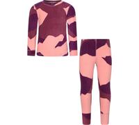 Mountain Warehouse Polar Fleece Kids Base Layer Set - Isotherm Fabric, Warm & Cosy Top, Boys & Girls - Autumn Winter, Outdoors, Travelling & Hiking Coral Kids Size 3-4 Years