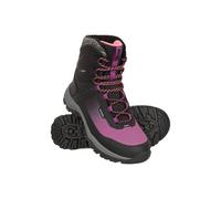 Mountain Warehouse 'polar' Waterproof Non Slip Thermal Lined Lace Up Ultra Ice Grip Boots In Black Black 6