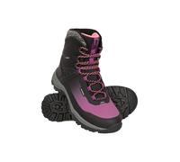 Mountain Warehouse Polar Womens Ultra Ice Grip Boots - IceLock Outsole, Synthetic Upper, IsoTherm, IsoDry - Best for Winter Skiing, Sports, Walking & Outdoors Black Adult Shoe Size 6
