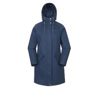 Mountain Warehouse Polperro Women's Waterproof Padded Jacket - Lightweight Coat with Adjustable Hood - Spring, Fall & Outdoors Navy Women's Size 14