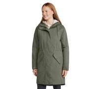 Mountain Warehouse Polperro Women's Waterproof Padded Jacket - Lightweight Coat with Adjustable Hood - Spring, Fall & Outdoors Khaki 16