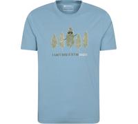 Mountain Warehouse Mens Poplar Tree Graphic Short Sleeve T-Shirt In Blue - XS