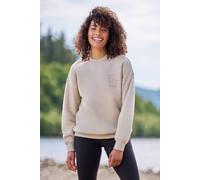 Mountain Warehouse Printed Lightweight Warm And Cosy Crew Neck Relaxed Fit Sweatshirt In Light Beige Light Beige 12
