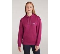 Mountain Warehouse Printed Scene WoMens Hoodie with Kangaroo Pocket Breathable Pullover Berry Cotton - Size 12 UK