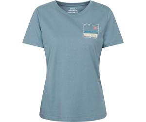 Mountain Warehouse Printed Womens Explore the Mountains T-Shirt - Blue - Blue - Size: 18