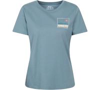 Mountain Warehouse Printed Womens Explore the Mountains T-Shirt - Blue - Blue - Size: 8