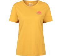 Mountain Warehouse Printed Womens Mountain Sunset T-Shirt - Yellow - Yellow - Size: 8