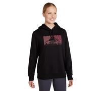Mountain Warehouse Printed Womens Ombre Mountain Hoodie - Cotton-Polyester Blend Jumper with Drawcord & Kangaroo Pocket - Spring, Summer, Walking, Hiking & Outdoors Black Women's Size 14