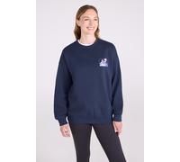 Mountain Warehouse Printed Womens Relaxed Fit Sweatshirt - Dark Blue - Dark Blue - Size: 14