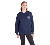 Mountain Warehouse Printed Womens Relaxed Fit Sweatshirt - Lightweight & Breathable Mislayer Shirt, Everyday Use - Spring Summer, Hiking, Walking & Outdoors Dark Blue Women's Size 8
