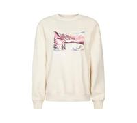 Mountain Warehouse Printed Womens Relaxed Fit Sweatshirt - Lightweight & Breathable Mislayer Shirt, Everyday Use - Spring Summer, Hiking, Walking & Outdoors Beige Women's Size 12